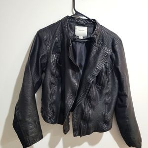 Maurices Black Leather Jacket